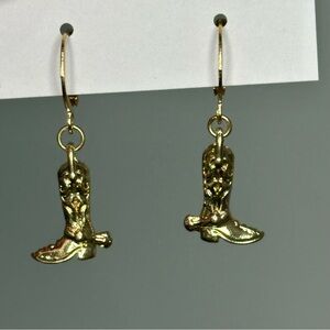 Gold Cowboy Boot Dangle Earrings – BUY 5+ & GET 40% OFF